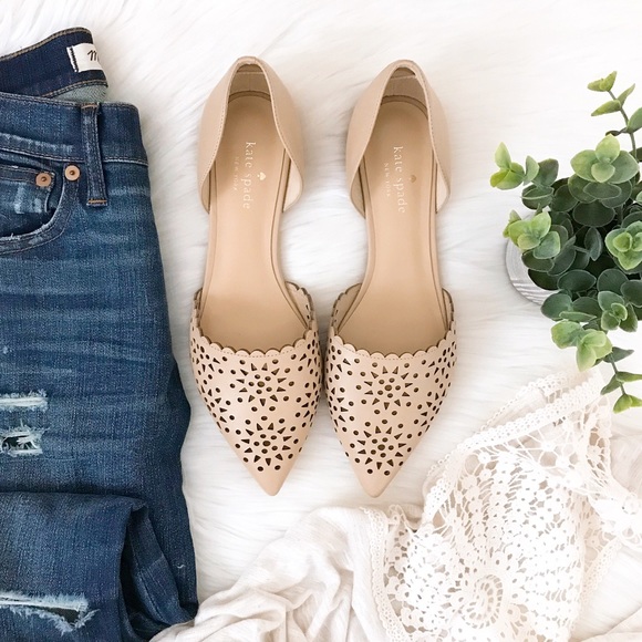 kate spade Shoes - Kate Spade d’Orsay Perforated Flats